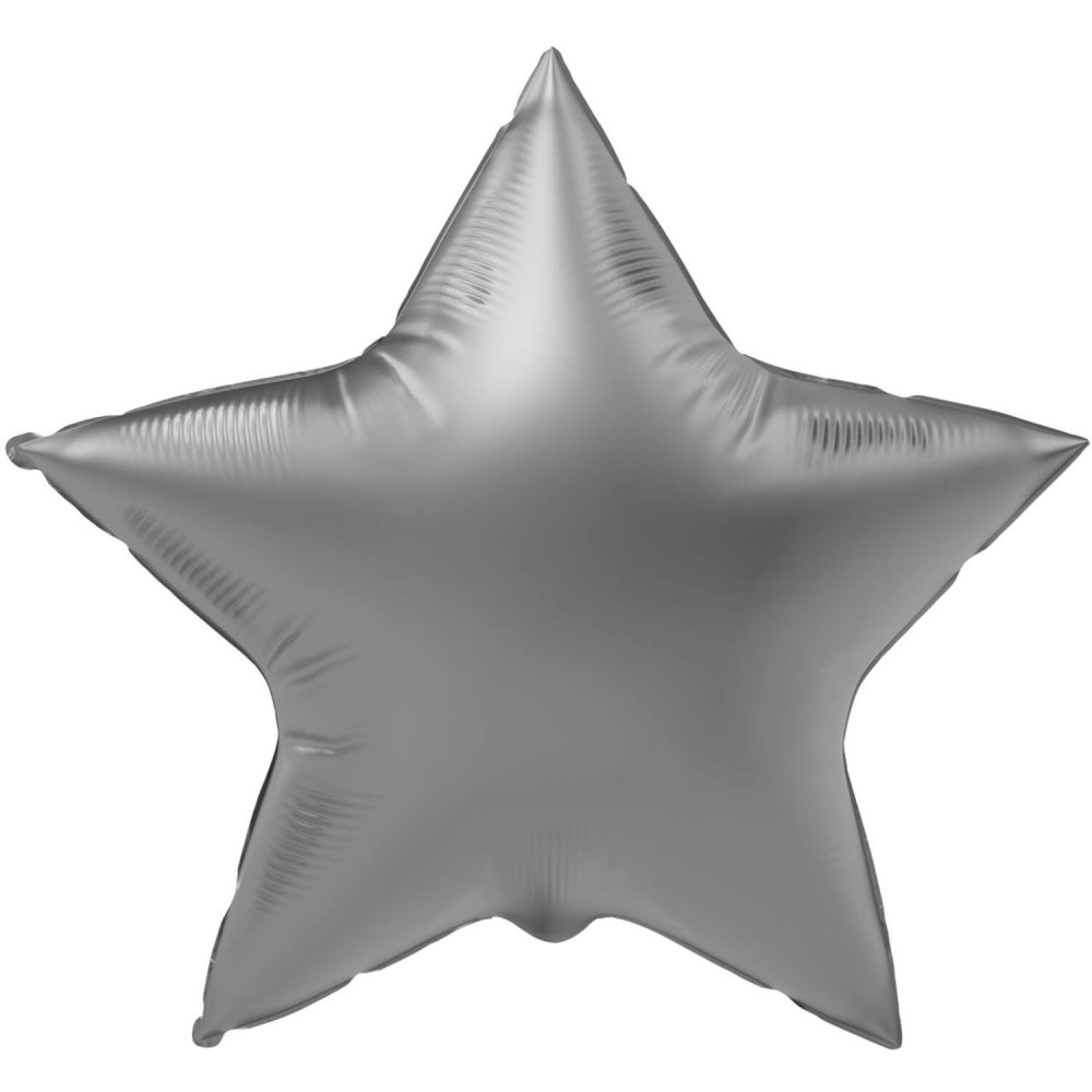 Fóliový balón hviezda matná Moonlight silver Fóliový balón hviezda matná Moonlight silver