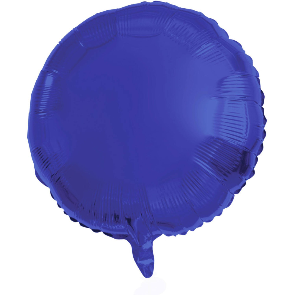 Fóliový balón kruh metalická matná námornícka modrá Fóliový balón kruh metalická matná námornícka modrá
