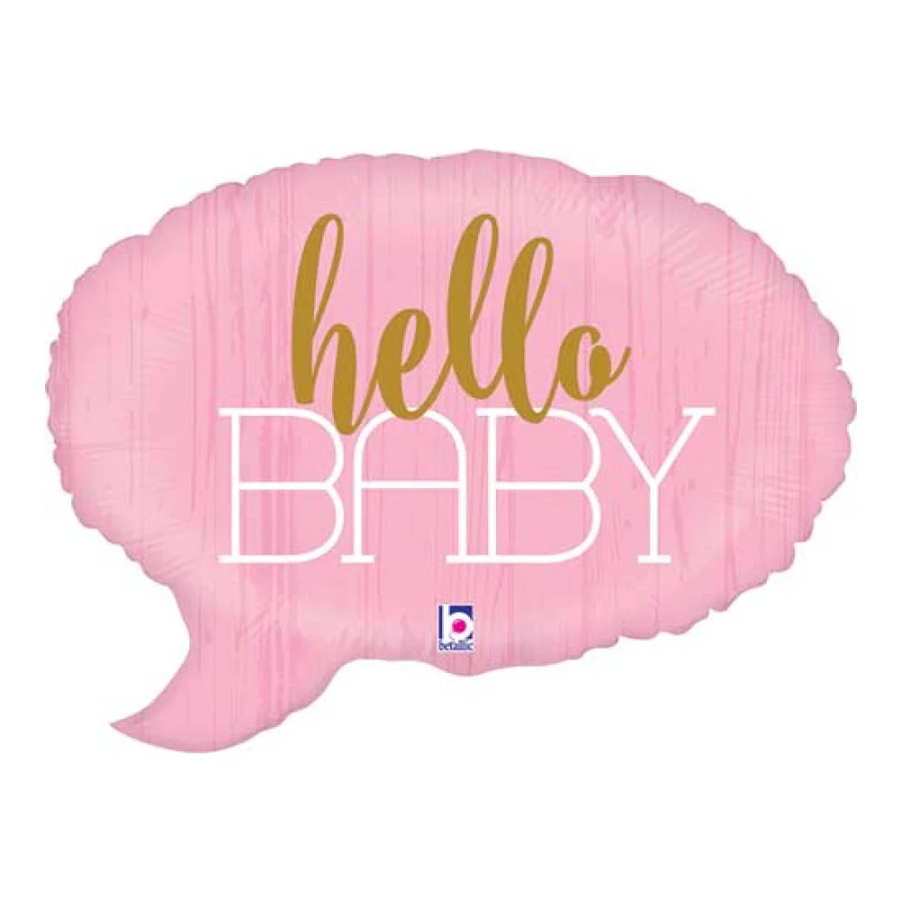 Fóliový balón supershape Hello baby dievčatko Fóliový balón supershape Hello baby dievčatko