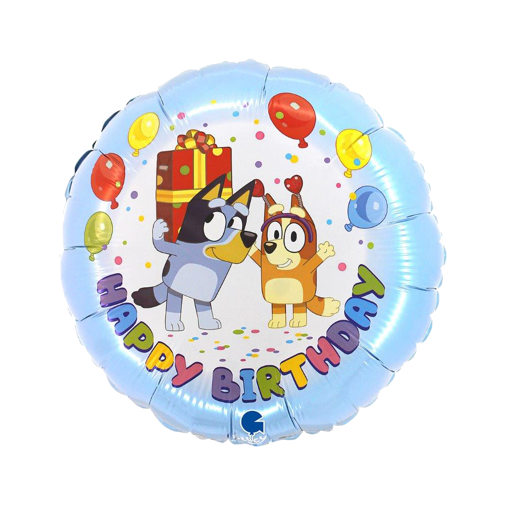 Fóliový balón Bluey Happy Birthday Fóliový balón Bluey Happy Birthday