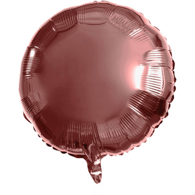Fóliový balón kruh lesklá bronzová