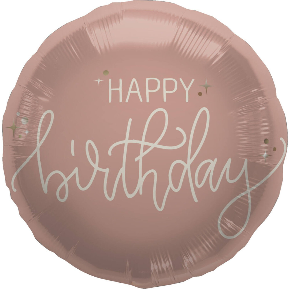 Fóliový balón Happy Birthday Creme rose Fóliový balón Happy Birthday Creme rose