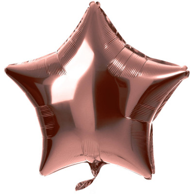 Fóliový balón hviezda lesklá bronzová