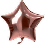 Fóliový balón hviezda lesklá bronzová