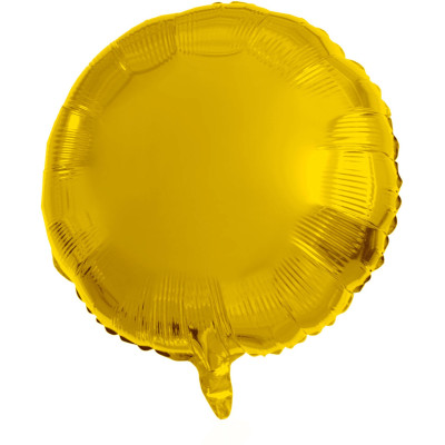 Fóliový balón kruh lesklá zlatá