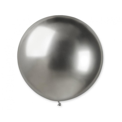 Latexový dekoračný balón platinová strieborná 80 cm