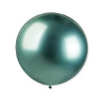 Latexový dekoračný balón platinová zelená 80 cm