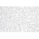 Dekoračný behúň na stôl s bielymi kvietkami 26 x 500 cm