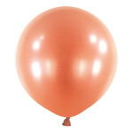Latexový dekoračný balón perleťový zlato ružový 60 cm