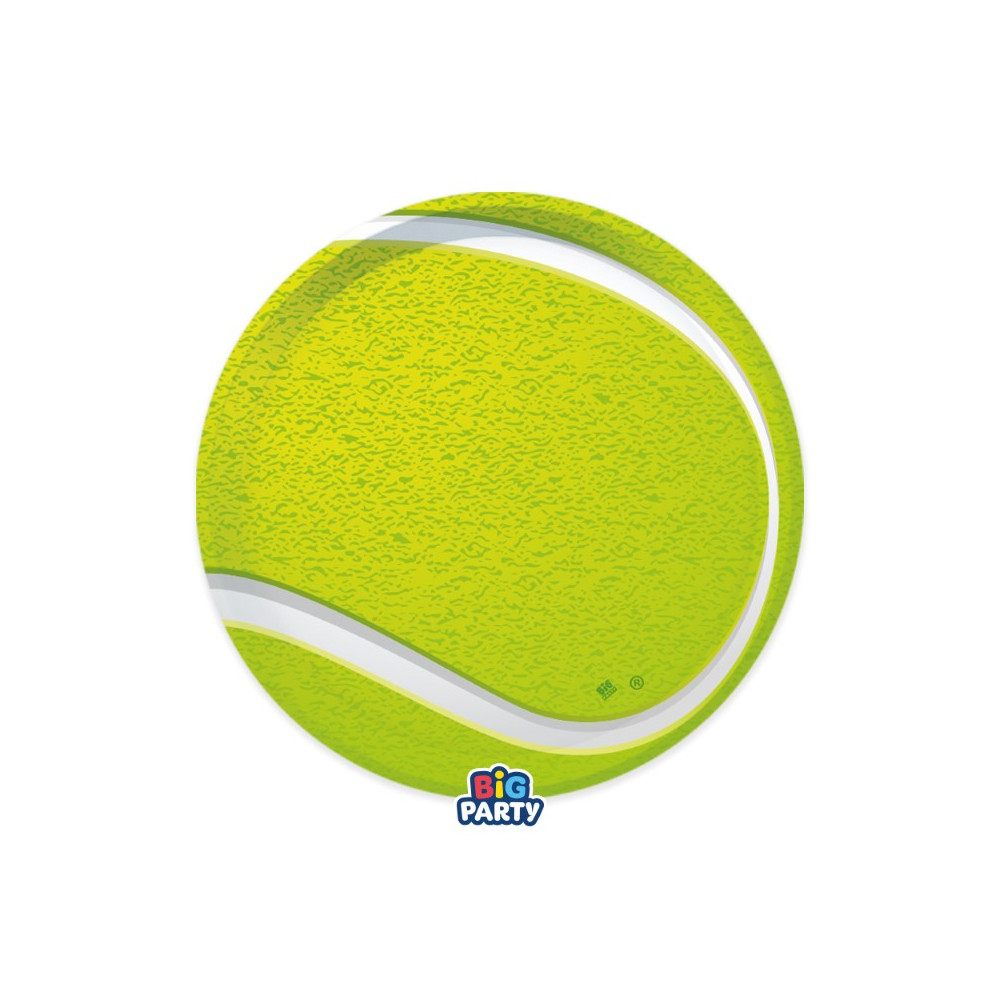 Papierové taniere Tenis Papierové taniere Tenis