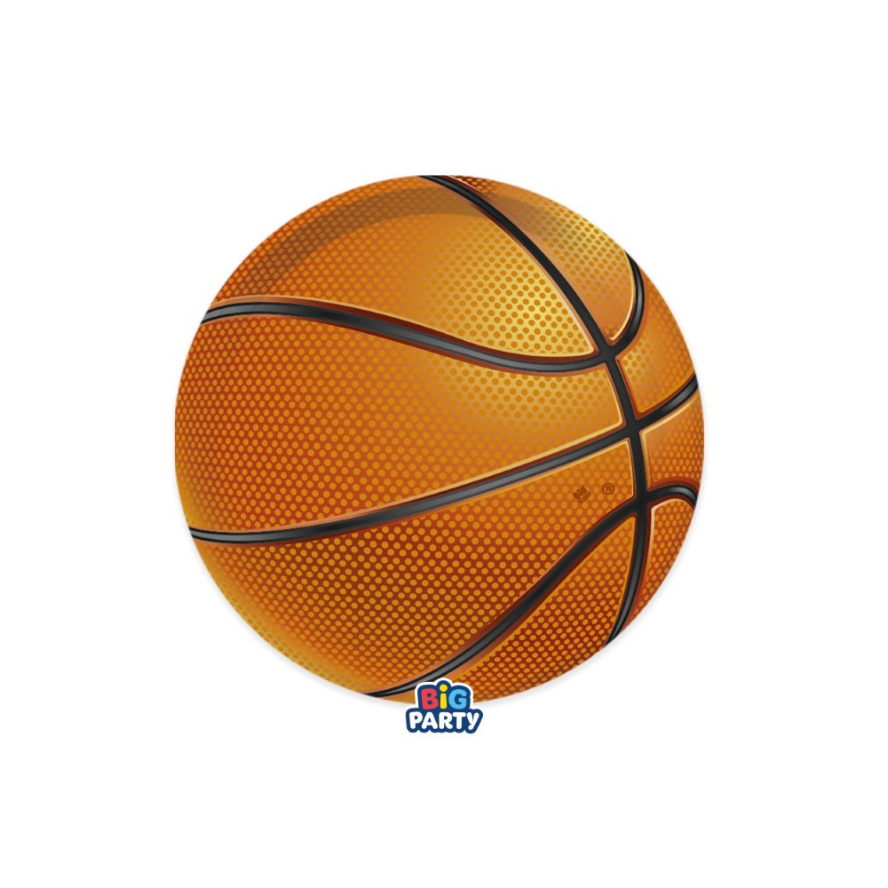 Papierové taniere Basketbal 18 cm Papierové taniere Basketbal 18 cm