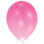 Svietiace latexové LED balóny ružové