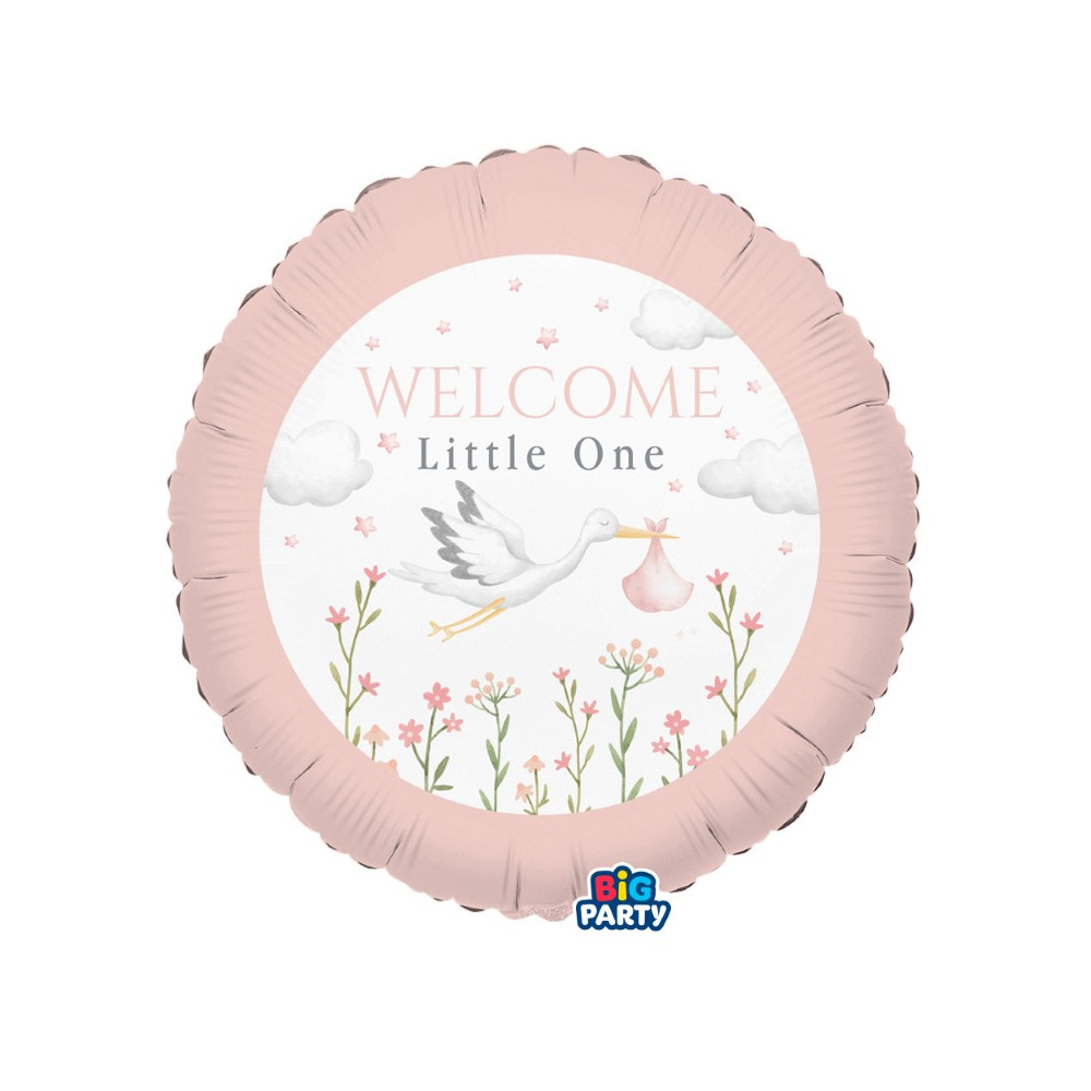 Fóliový balón Welcome Little One ružový Fóliový balón Welcome Little One ružový