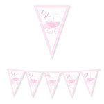 Vlajočkový banner ružový It´s a girl
