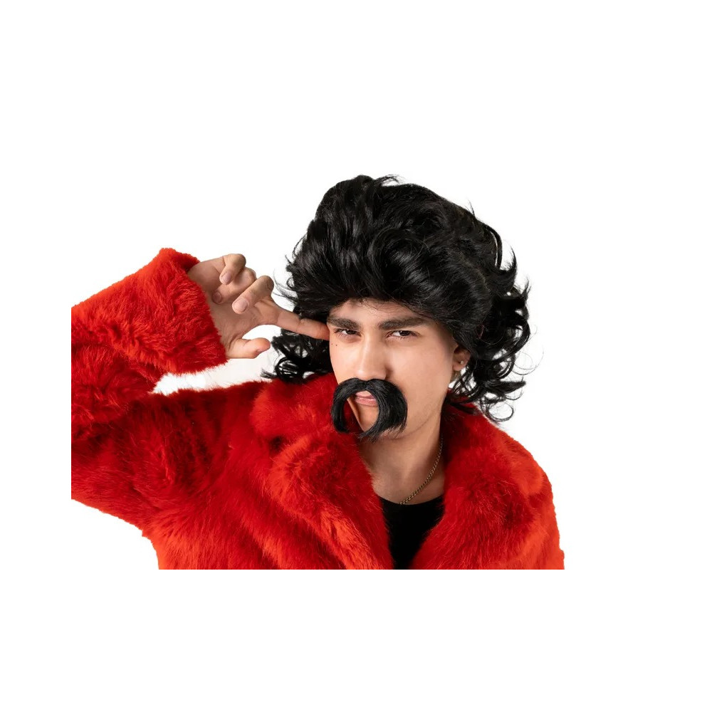 Parochňa a fúzy čierna Parochňa a fúzy čierna