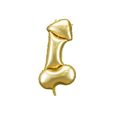 Fóliový Supershape balón Penis zlatý