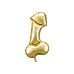 Fóliový Supershape balón Penis zlatý