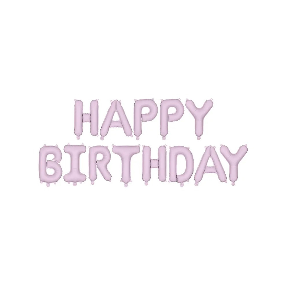Fóliový balónový nápis Happy Birthday fialový Fóliový balónový nápis Happy Birthday fialový