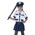 Dievčenský kostým policajtka Amy veľkosť 140