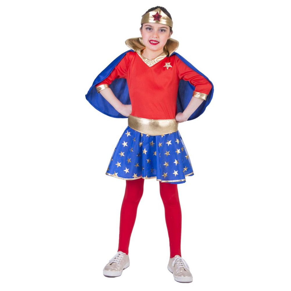 Dievčenský kostým Super Girl veľkosť 128 Dievčenský kostým Super Girl veľkosť 128