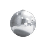Prenájom PVC mega zrkadlový balón strieborný 80 cm