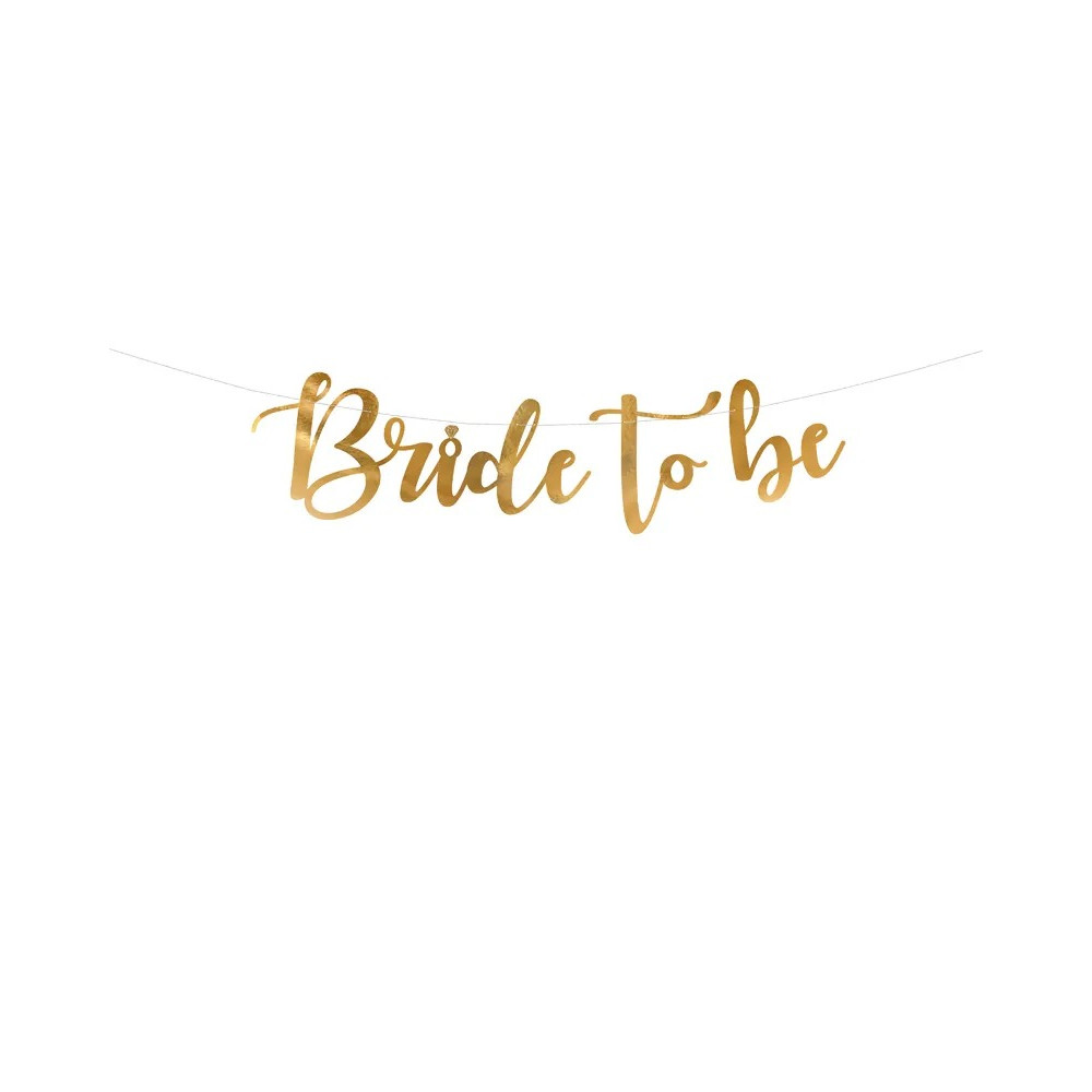 Banner Bride to be zlatý Banner Bride to be zlatý