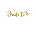Banner Bride to be zlatý