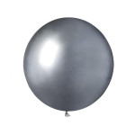 Latexový balón saténový strieborný 48 cm