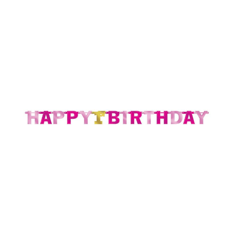 Baner Happy B-Day 1 dievčatko Baner Happy B-Day 1 dievčatko
