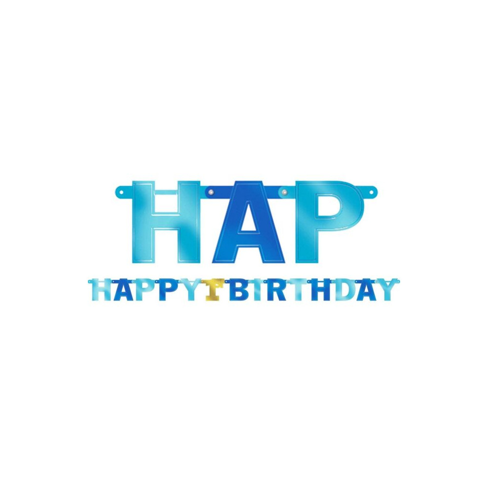 Baner Happy B-Day 1 chlapček Baner Happy B-Day 1 chlapček