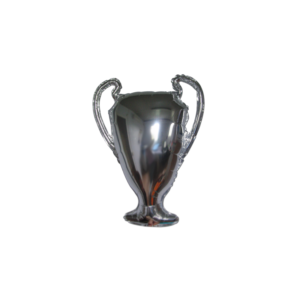 Fóliový supershape balón víťazný pohár strieborný Fóliový supershape balón víťazný pohár strieborný