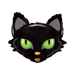 Fóliový Supershape balón Mačka čierna