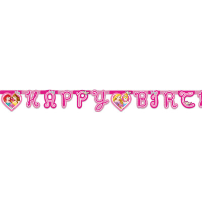 Písmenkový baner princezná Happy B-Day