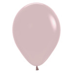 Latexový balón Pastel dusk púdrová ružová 30 cm
