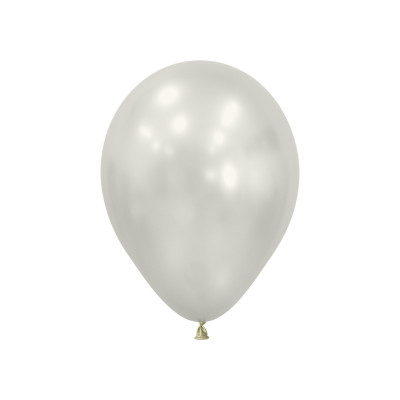 Latexovy balon Silk Oyster jemná krémovo-biela s hodvábnym leskom 30 cm