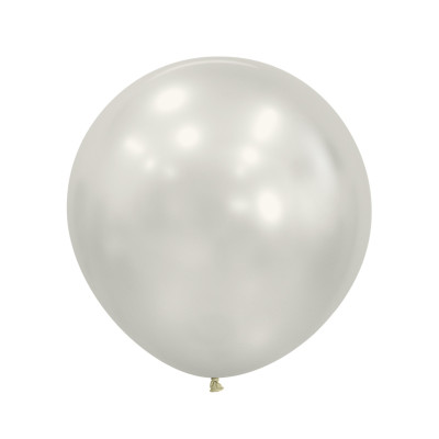 Latexovy balon Silk Oyster jemná krémovo-biela s hodvábnym leskom 60 cm