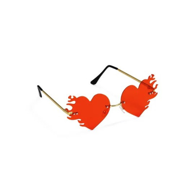 Okuliare Flame Hearts, červené