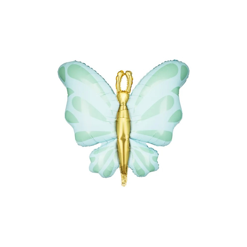 Fóliový Supershape balón Motýľ mätová farba Fóliový Supershape balón Motýľ mätová farba