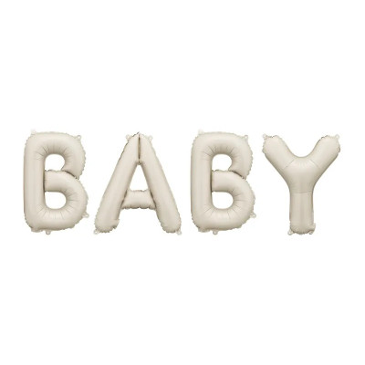 Fóliový nápis BABY krémová farba