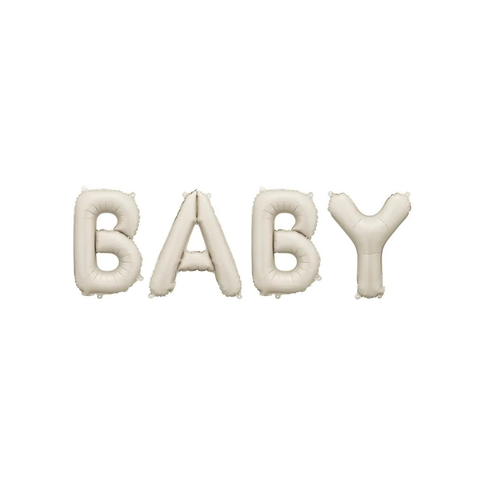 Fóliový nápis BABY krémová farba Fóliový nápis BABY krémová farba