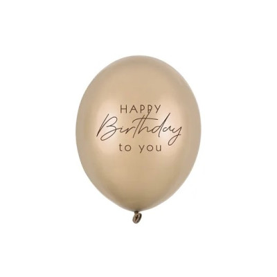 Latexový balón Happy Birthday to you zlatý 30 cm