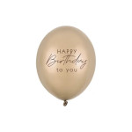 Latexový balón Happy Birthday to you zlatý 30 cm