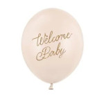Latexový balón Welcome baby Nude 30 cm
