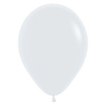 Latexový balón pastelový Fashion White 30 cm