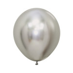 Latexový balón pastelový Reflex Silver 45 cm