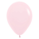 Latexový balón pastelový Matte Pink 30 cm