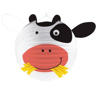 Lampion  zvieratka na farme kravička