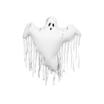 Fóliový Supershape balón Duch so strapcami