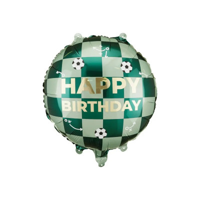 Fóliový balón Happy Birthday Futbal