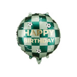 Fóliový balón Happy Birthday Futbal